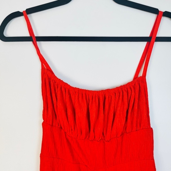 URBAN OUTFITTERS Shilo Sleeveless Knit Jumpsuit in Red Size Small - Picture 4 of 11